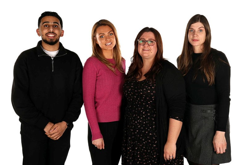 Four members of the IG Team, from left: Yusha Kazi, Nicolle Bunt, Amie Dawson and Joanne Jackson