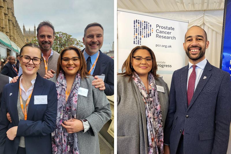 Kelly Kusinski with Jamie Theakston and David Walliams (left), and with MP Josh Babarinde