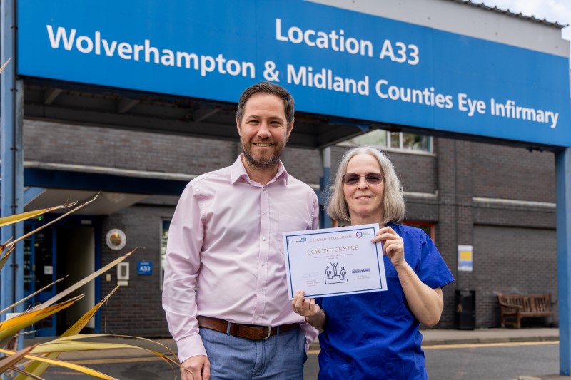 Paul Delaney, Health and Safety Officer and Staff Nurse Rosemary Al Kadi