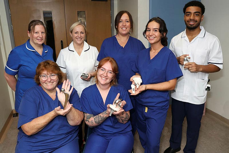 Celebrating 100th day-case surgery on ward