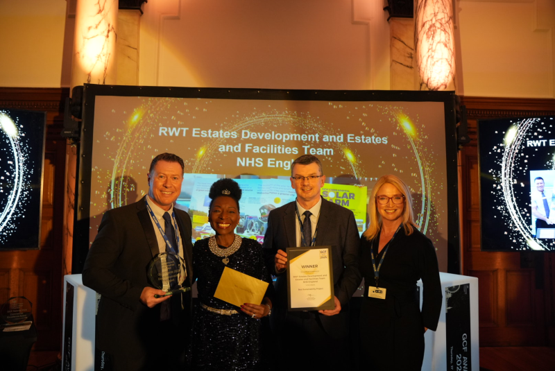 Hospital solar farm wins national sustainability award