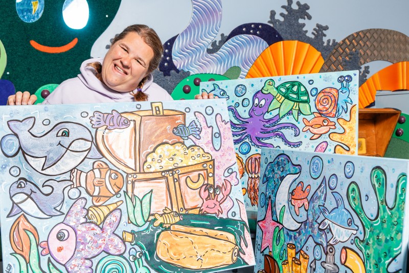 Underwater art brings a splash of colour