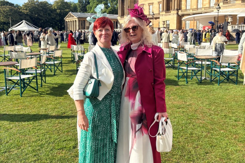 Staff attend Royal garden party