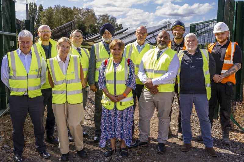 Hospital solar farm officially opened